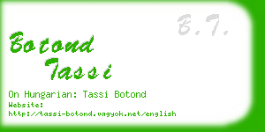 botond tassi business card